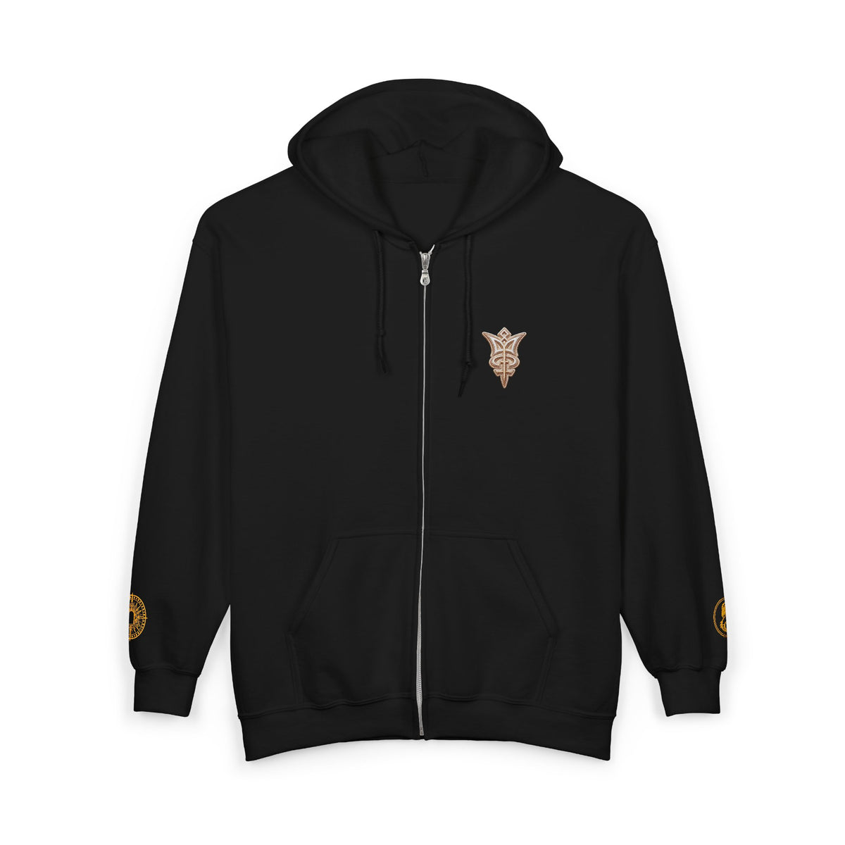 Sentinel Sigil full-zip hoodie by Arcana Forge – product image 2 of 20