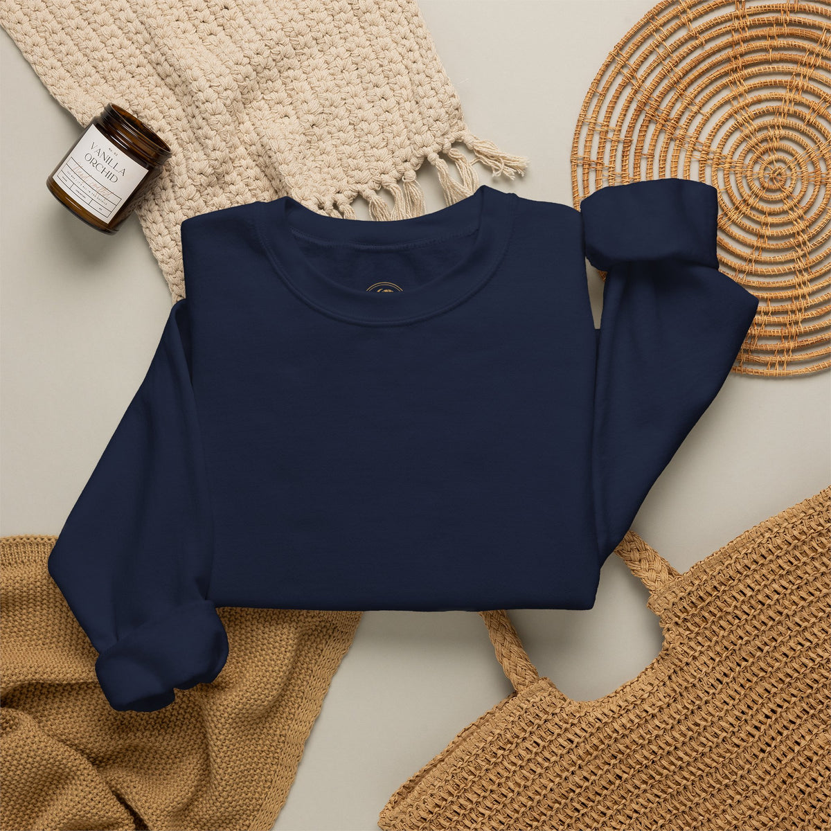 Tarot The Fool Crewneck Sweatshirt — 'Trust the Journey' Vintage Tarot Card Pullover