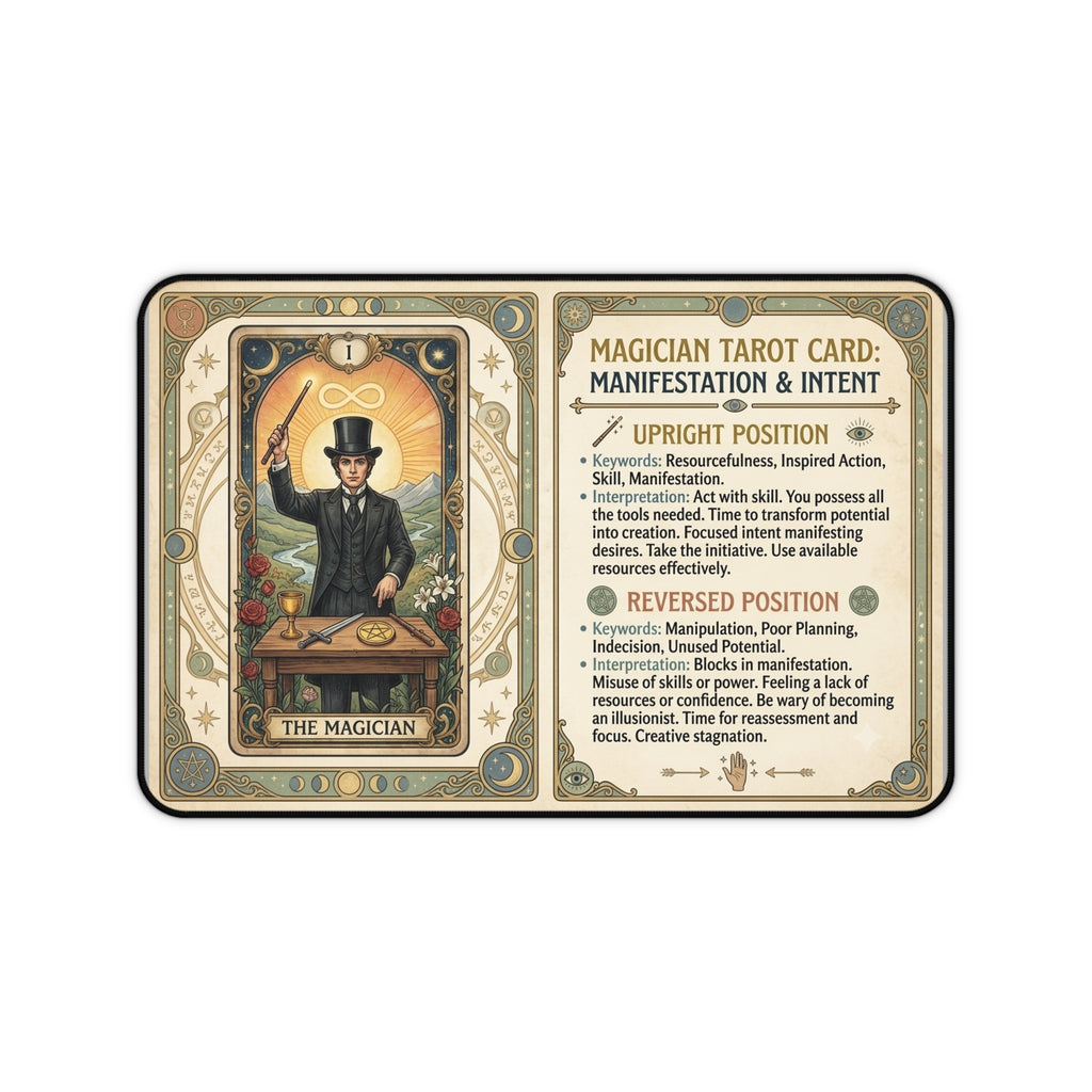 The Magician Tarot Card desk mat mouse pad by Arcana Forge – product image 1 of 12