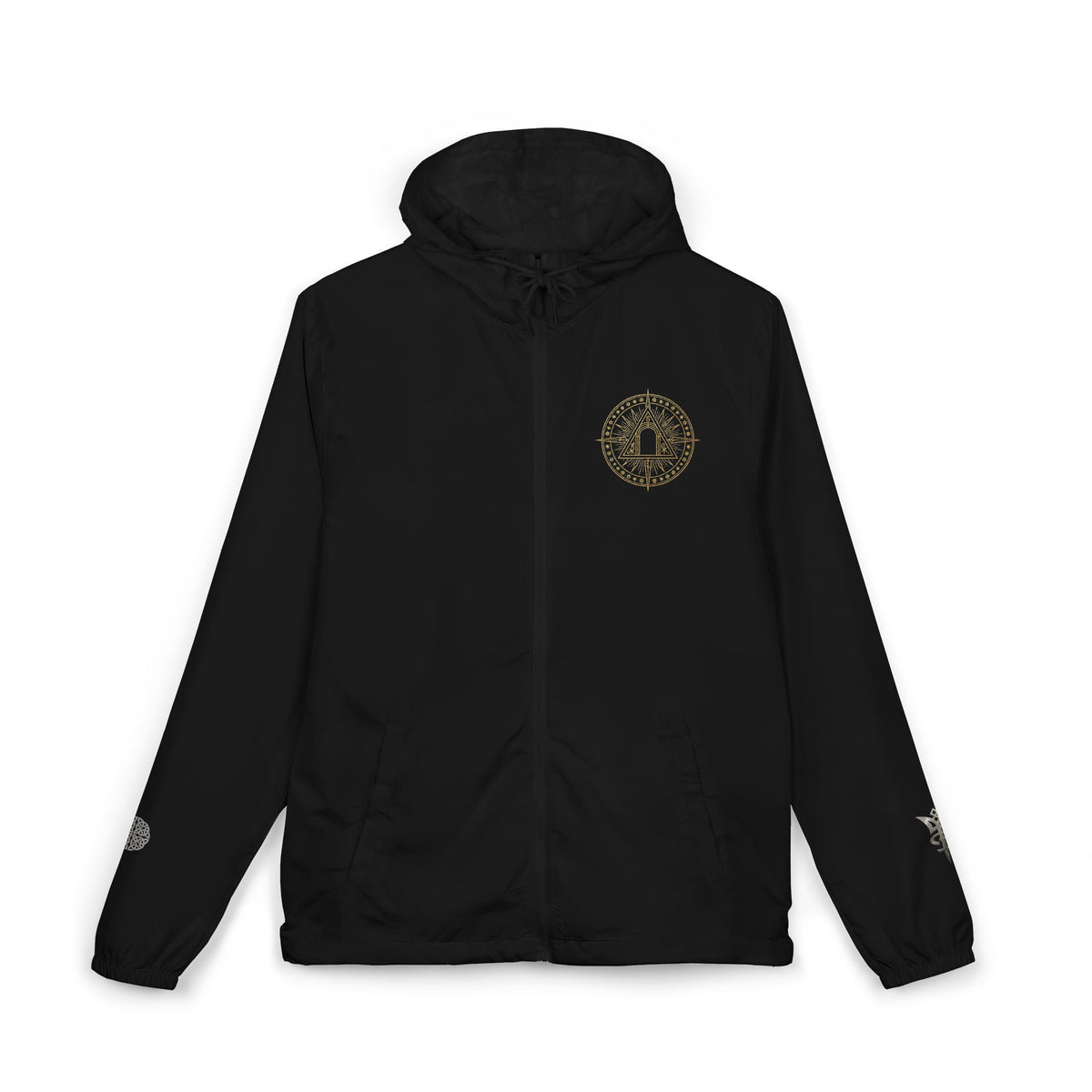 Crest Sigil full-zip hooded windbreaker jacket by Arcana Forge – product image 4 of 20
