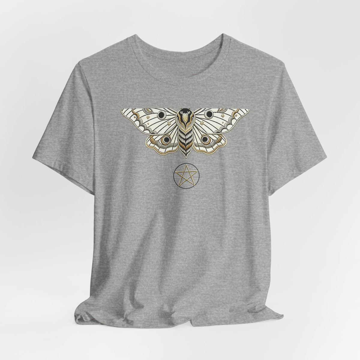 Moth & Pentacle T‑Shirt — Mystical Moth Graphic Tee