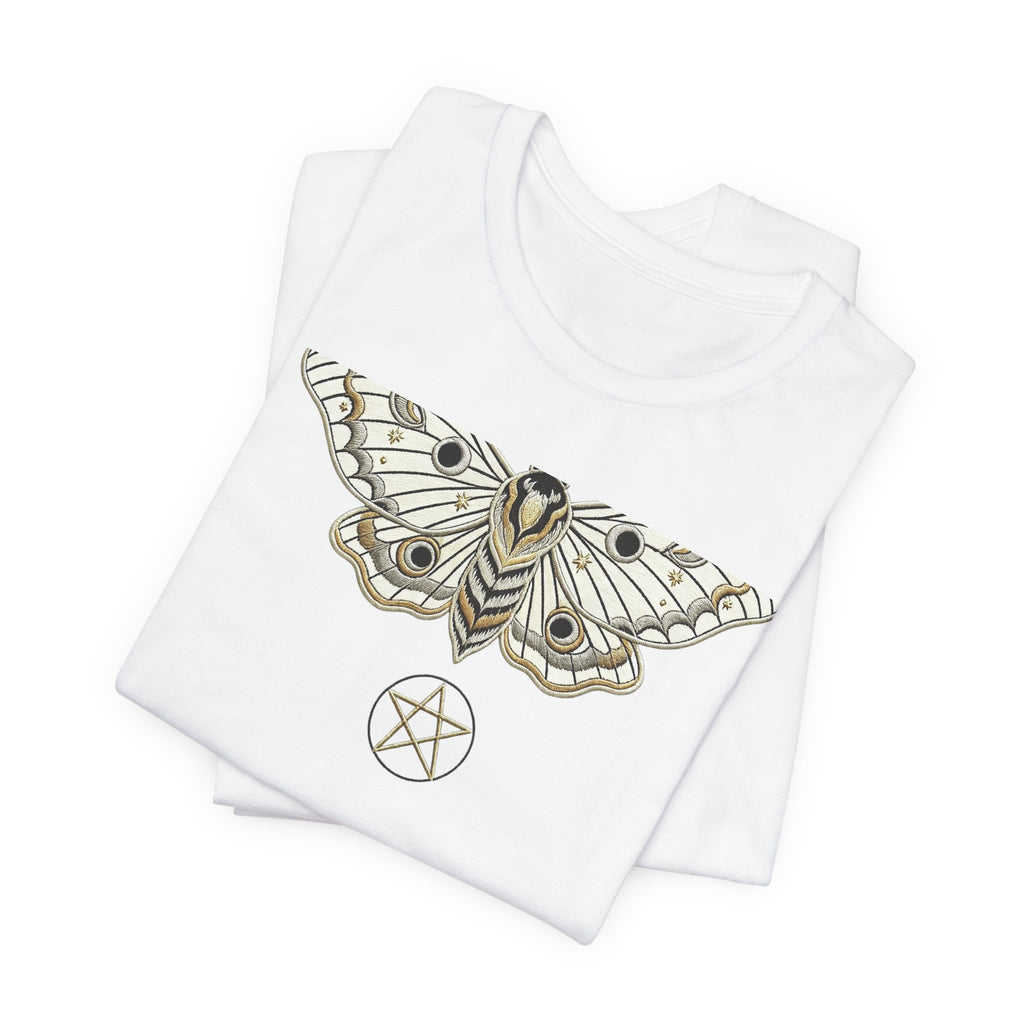 Moth & Pentacle T‑Shirt — Mystical Moth Graphic Tee