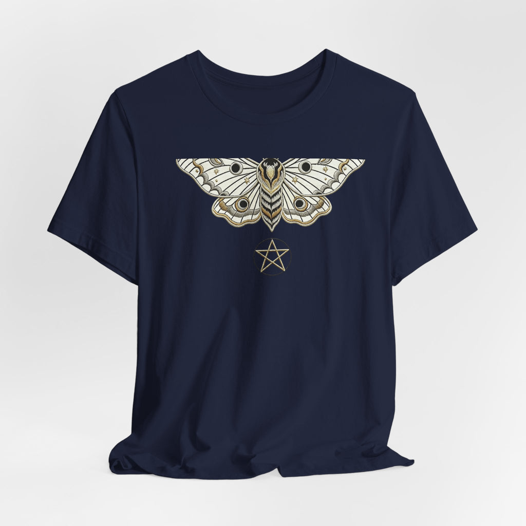 Moth & Pentacle T‑Shirt — Mystical Moth Graphic Tee