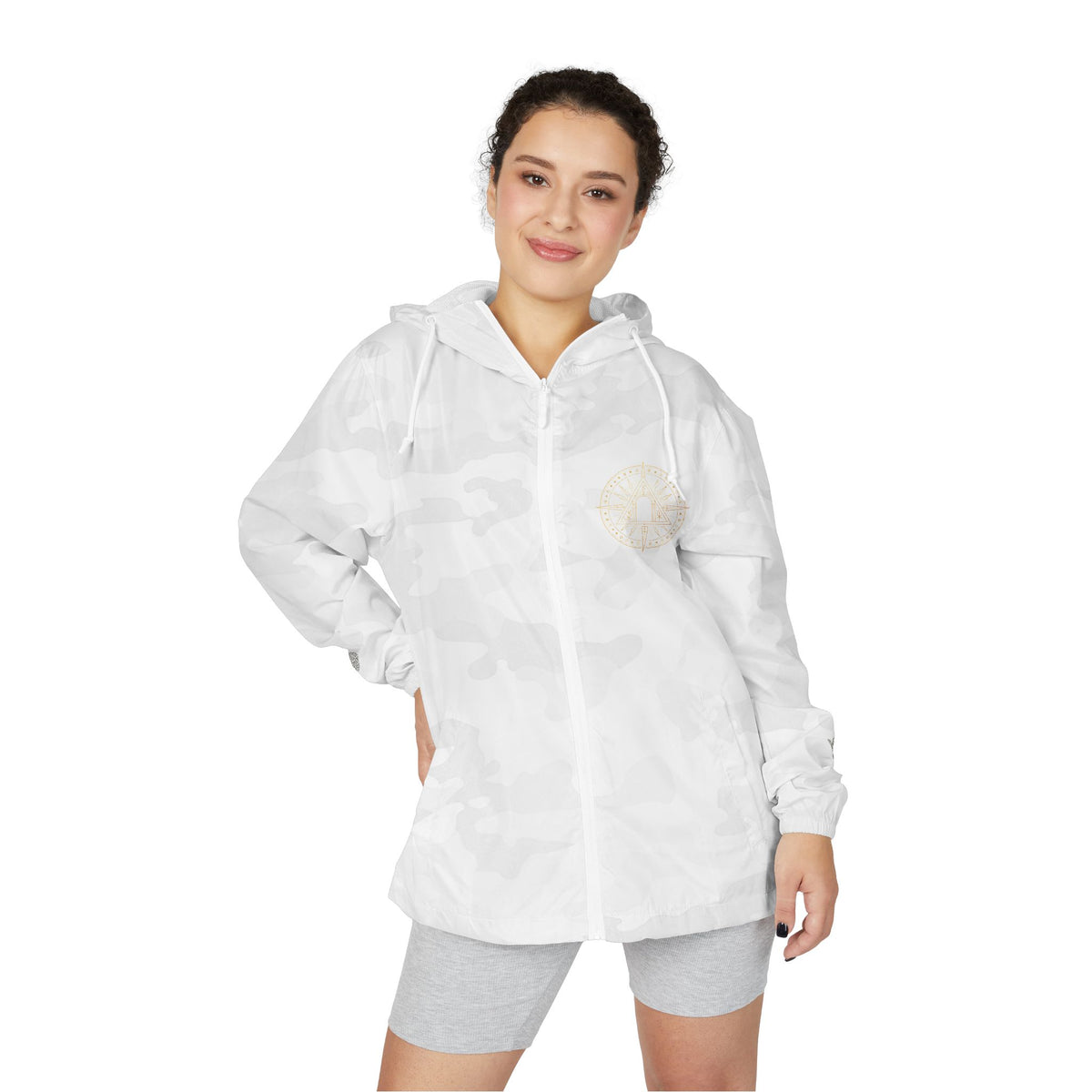 Crest Sigil full-zip hooded windbreaker jacket by Arcana Forge – product image 9 of 20
