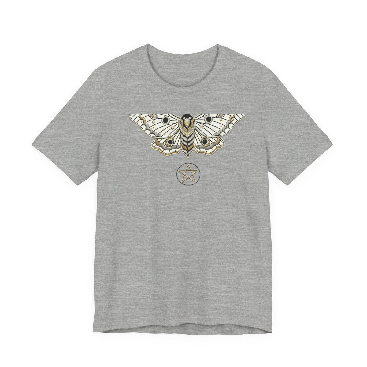 Moth & Pentacle T‑Shirt — Mystical Moth Graphic Tee