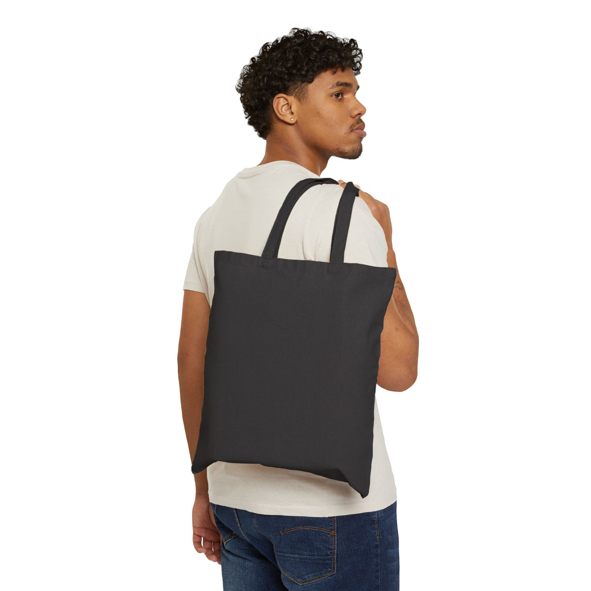 Moth and Pentagram Gothic Canvas Tote Bag