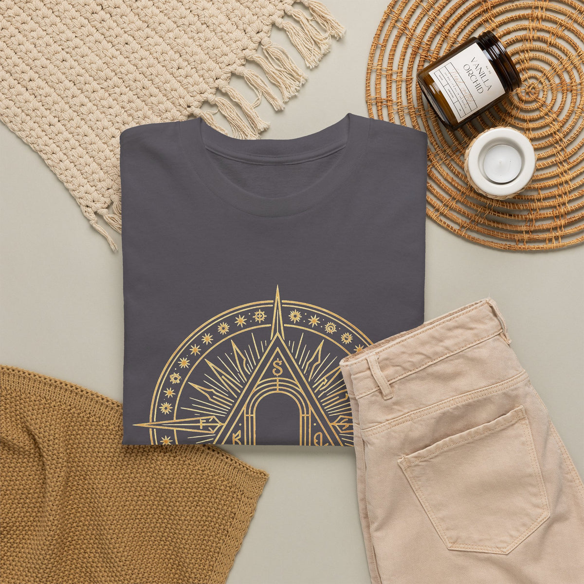Threshold Compass heavy cotton tee by Arcana Forge – product image 13 of 16