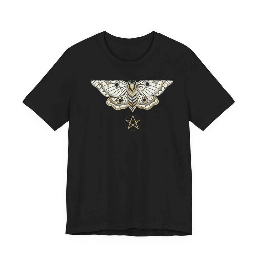 Moth & Pentacle T‑Shirt — Mystical Moth Graphic Tee