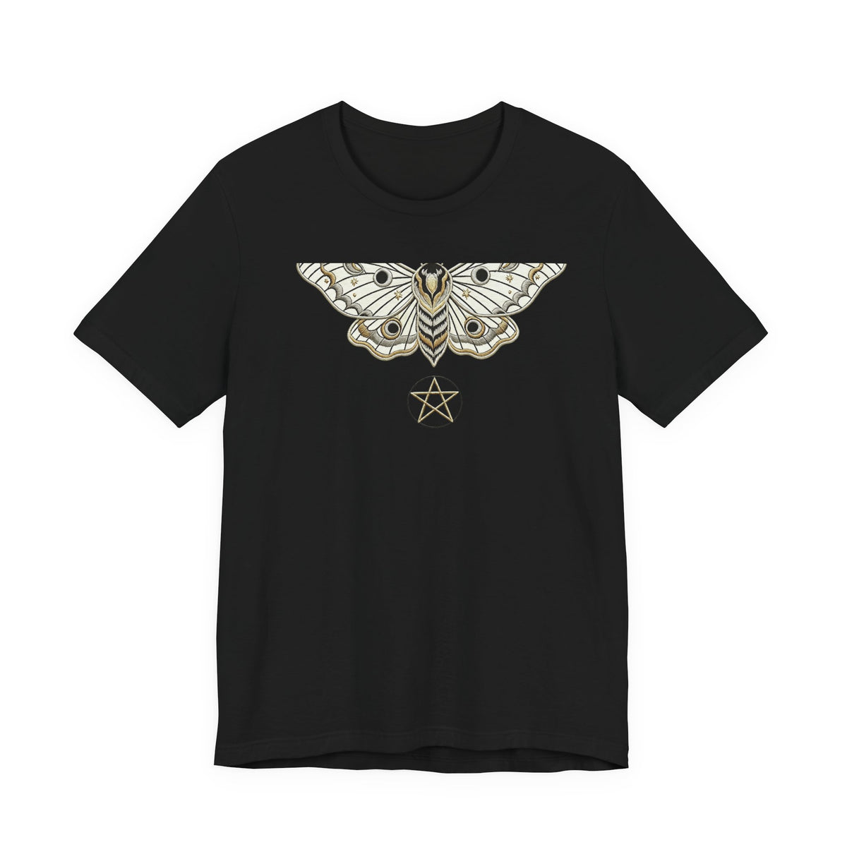 Moth & Pentacle T‑Shirt — Mystical Moth Graphic Tee