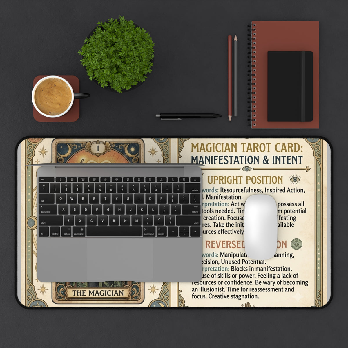 The Magician Tarot Card desk mat mouse pad by Arcana Forge – product image 8 of 12
