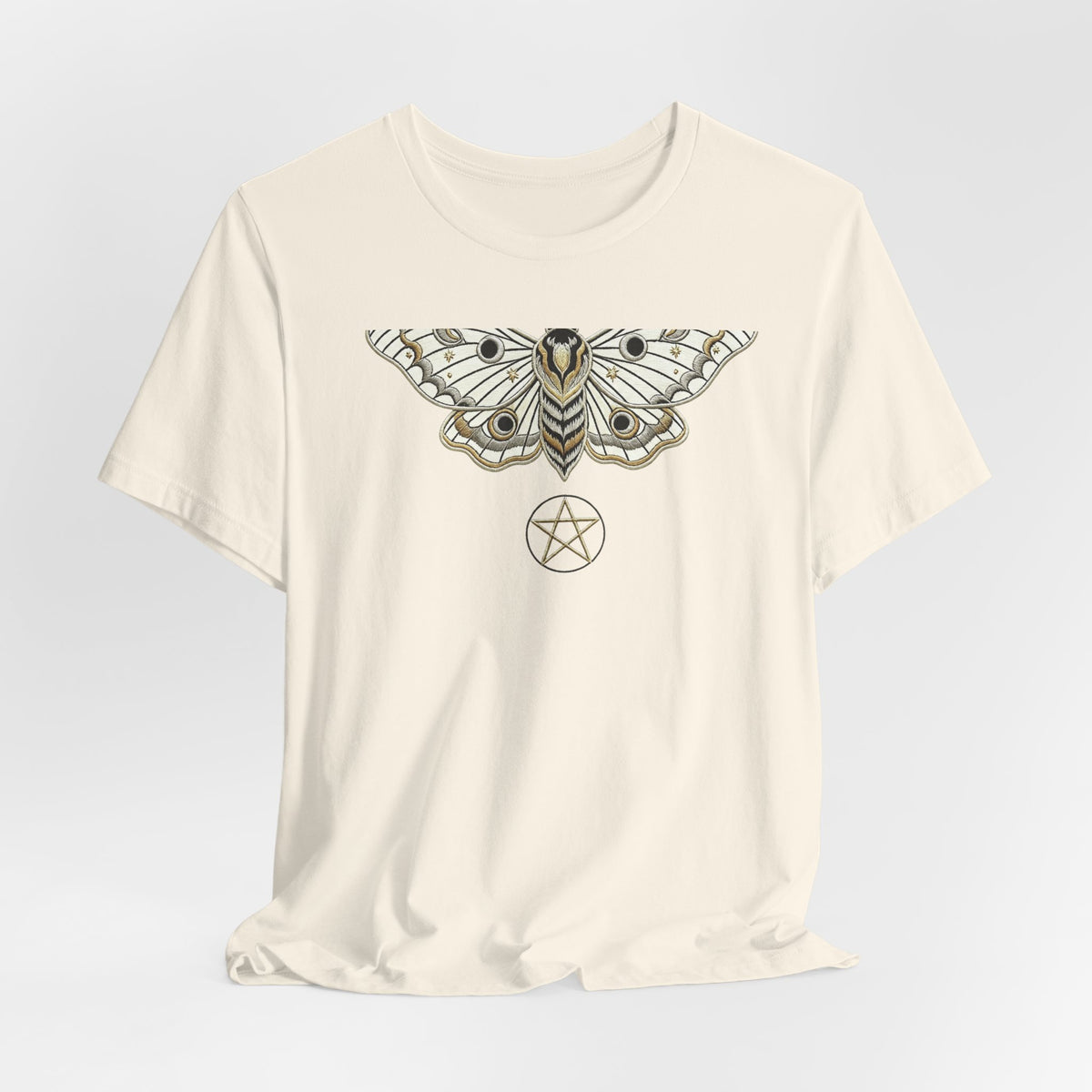 Moth & Pentacle T‑Shirt — Mystical Moth Graphic Tee