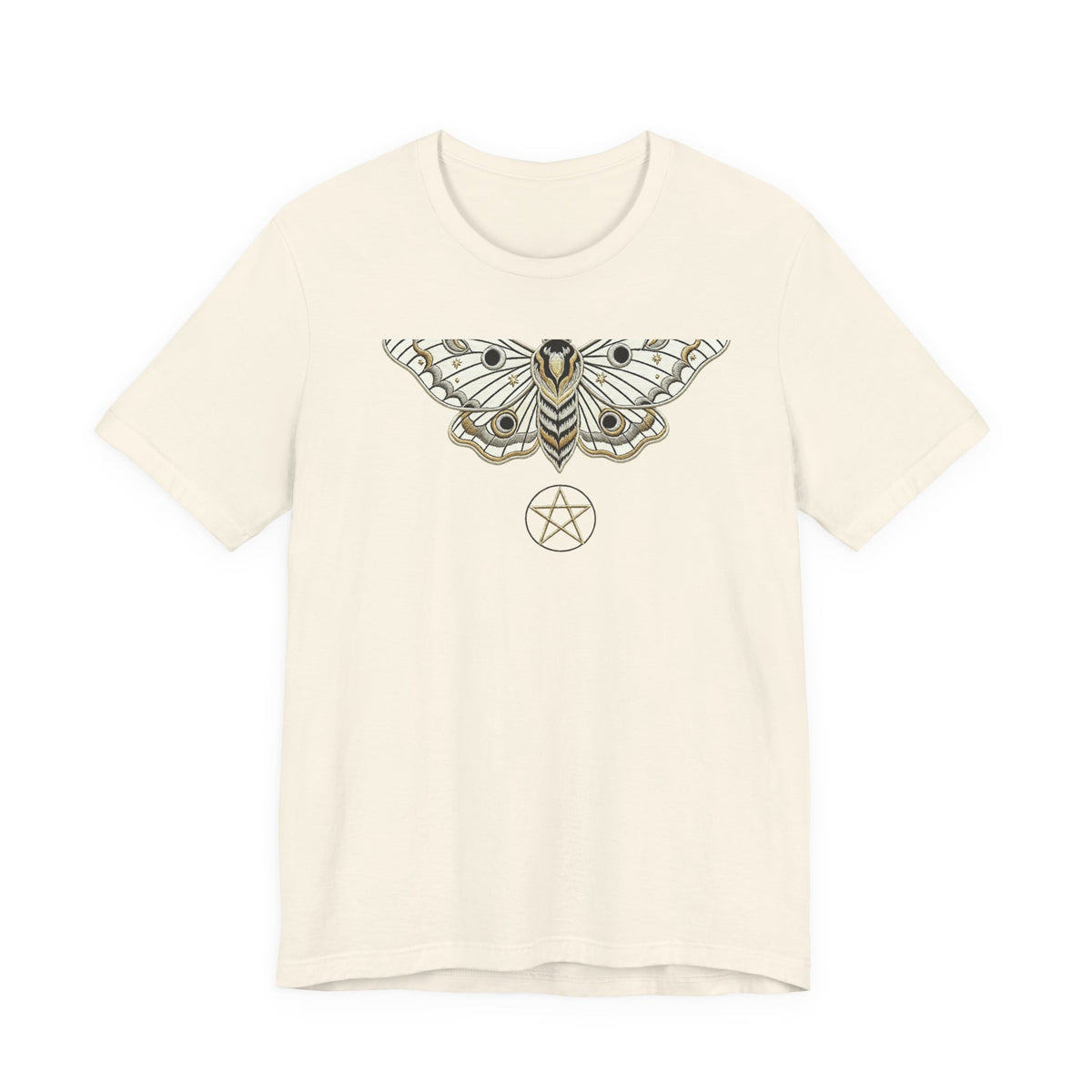 Moth & Pentacle T‑Shirt — Mystical Moth Graphic Tee