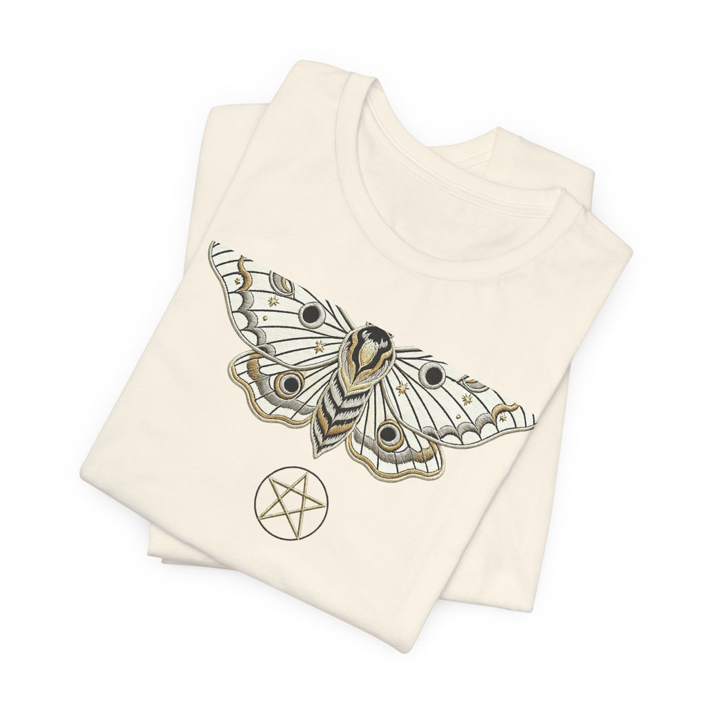 Moth & Pentacle T‑Shirt — Mystical Moth Graphic Tee