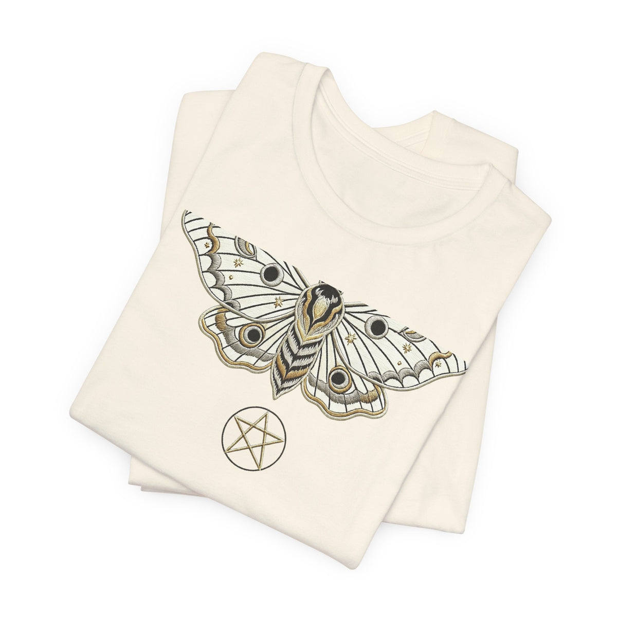 Moth & Pentacle T‑Shirt — Mystical Moth Graphic Tee