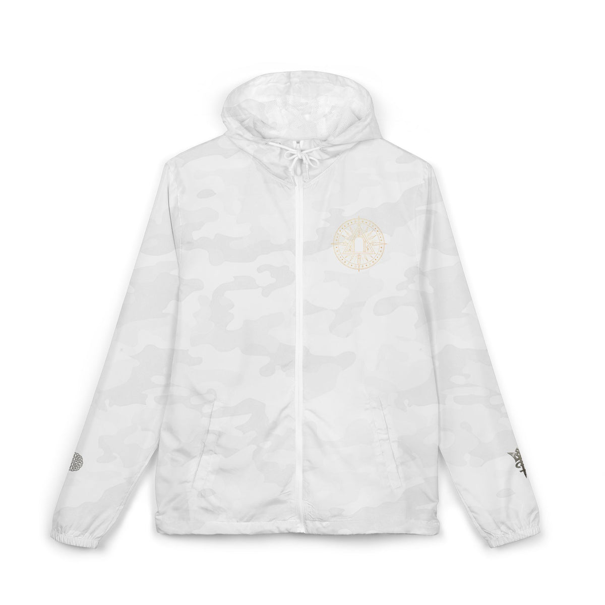 Crest Sigil full-zip hooded windbreaker jacket by Arcana Forge – product image 1 of 20