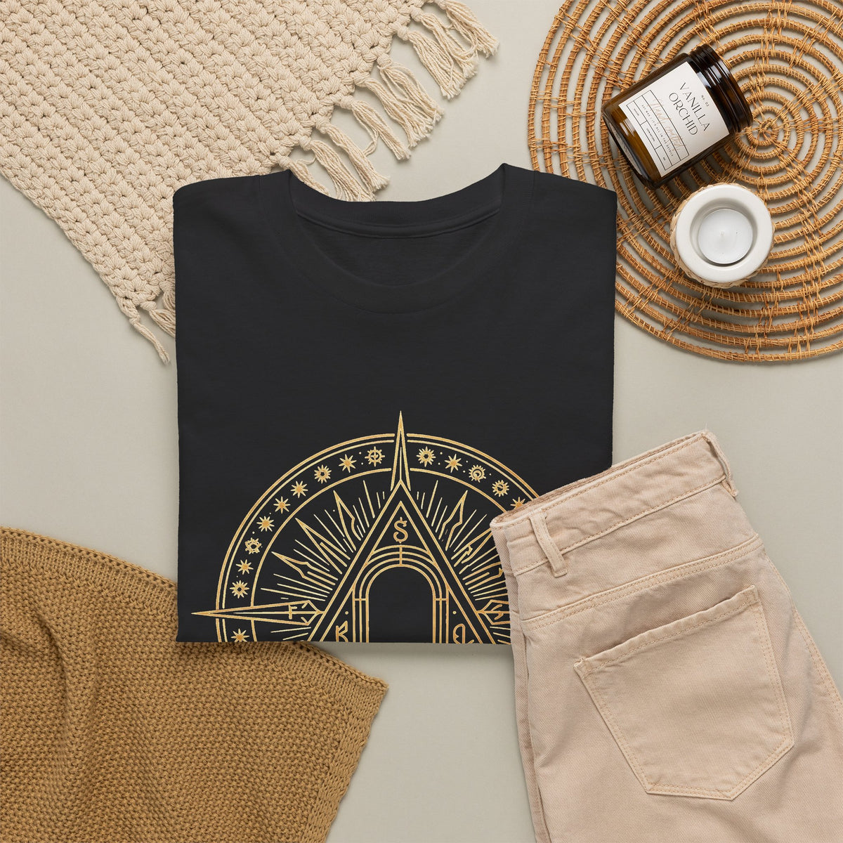 Threshold Compass heavy cotton tee by Arcana Forge – product image 7 of 16