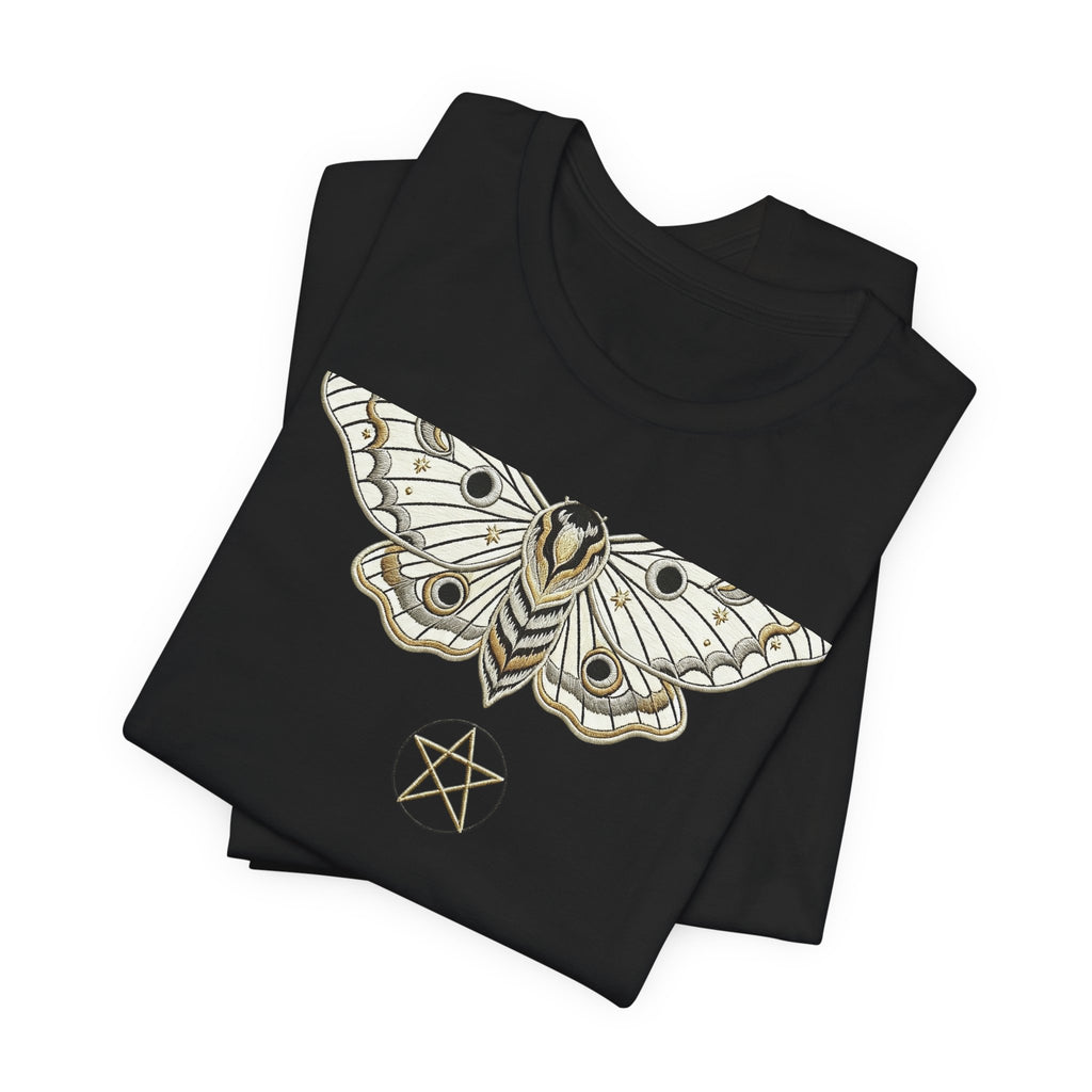 Moth & Pentacle T‑Shirt — Mystical Moth Graphic Tee