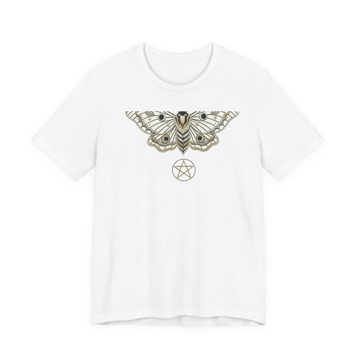Moth & Pentacle T‑Shirt — Mystical Moth Graphic Tee