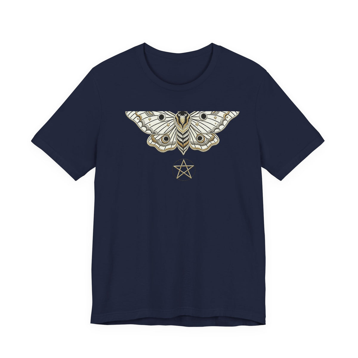 Moth & Pentacle T‑Shirt — Mystical Moth Graphic Tee