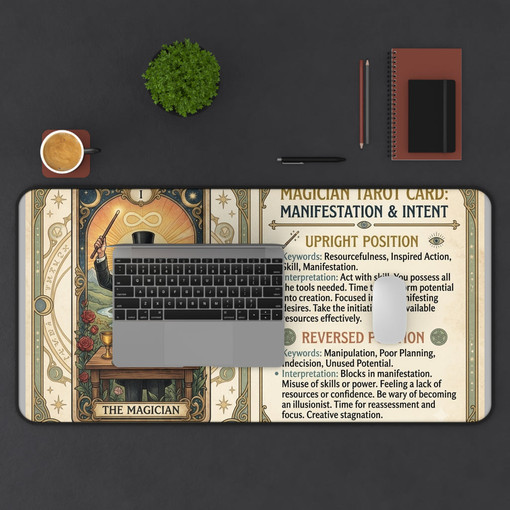 The Magician Tarot Card desk mat mouse pad by Arcana Forge – product image 11 of 12