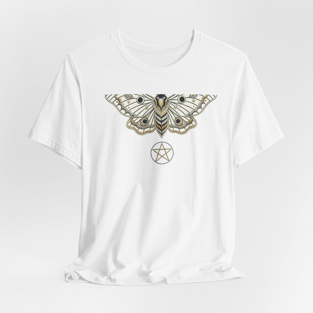 Moth & Pentacle T‑Shirt — Mystical Moth Graphic Tee