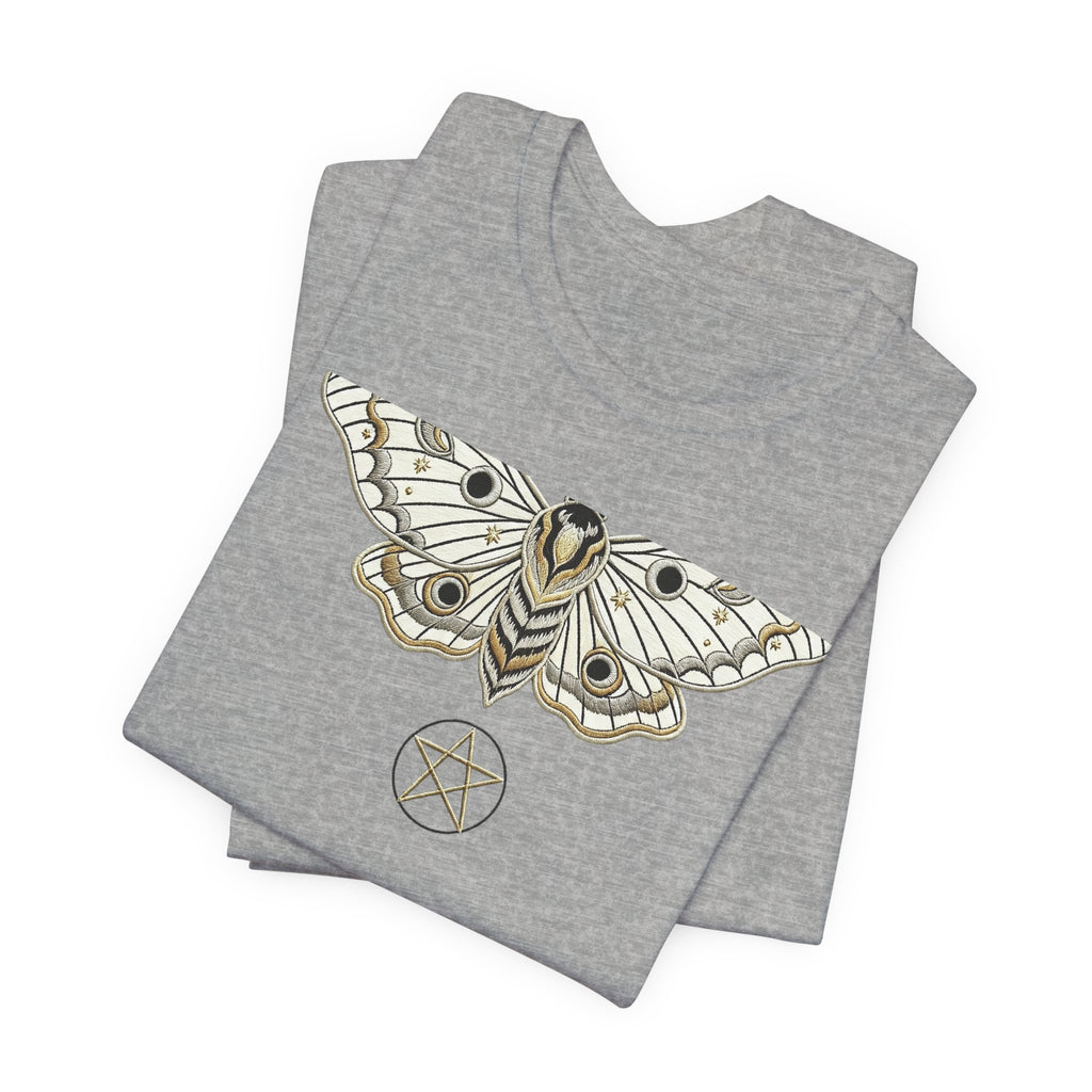 Moth & Pentacle T‑Shirt — Mystical Moth Graphic Tee