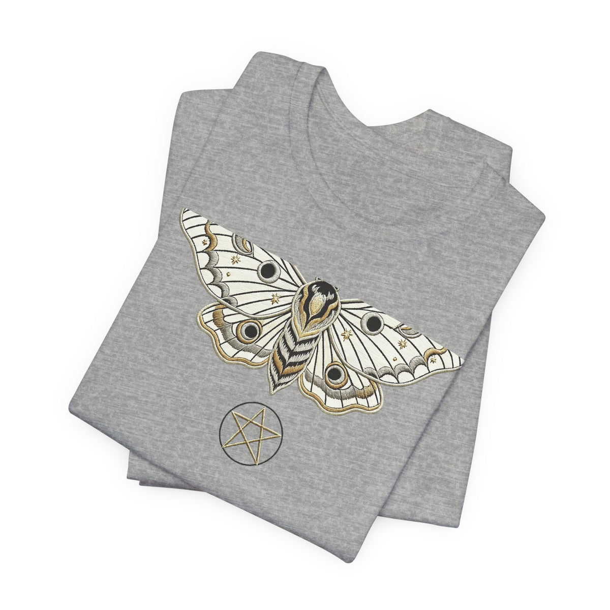 Moth & Pentacle T‑Shirt — Mystical Moth Graphic Tee