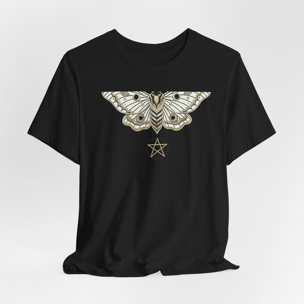 Moth & Pentacle T‑Shirt — Mystical Moth Graphic Tee