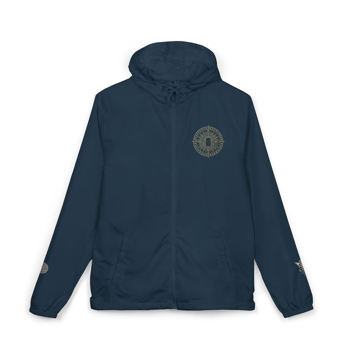 Crest Sigil full-zip hooded windbreaker jacket by Arcana Forge – product image 3 of 20