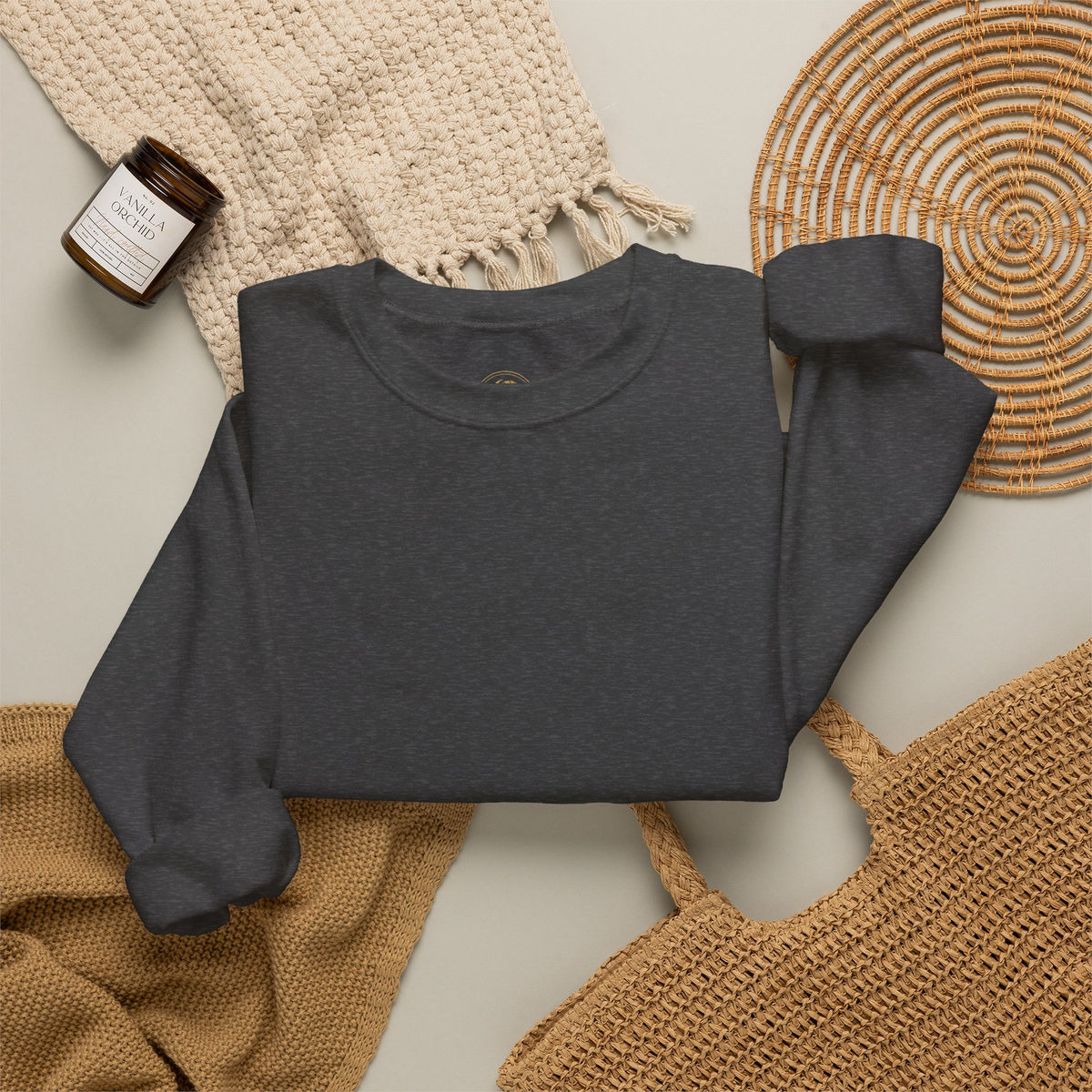 Tarot The Fool Crewneck Sweatshirt — 'Trust the Journey' Vintage Tarot Card Pullover