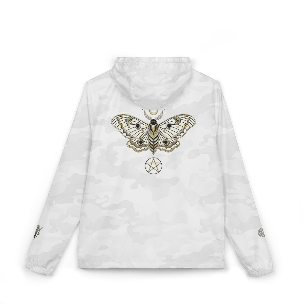 Crest Sigil full-zip hooded windbreaker jacket by Arcana Forge – product image 7 of 20
