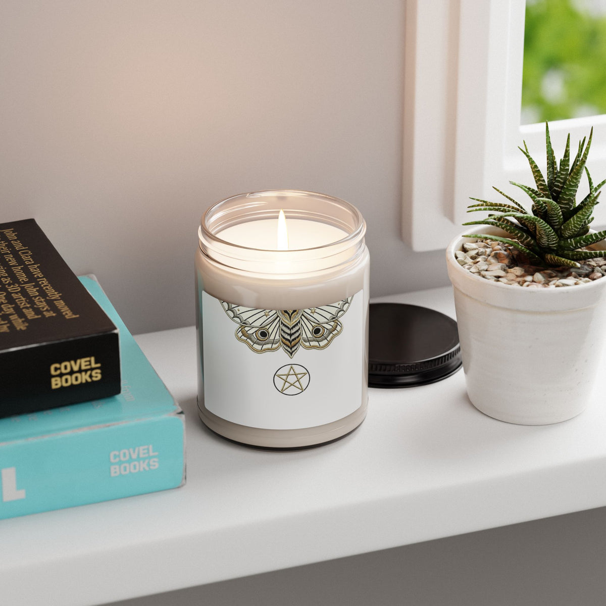 Mystical Owl Pentagram Scented Soy Candle