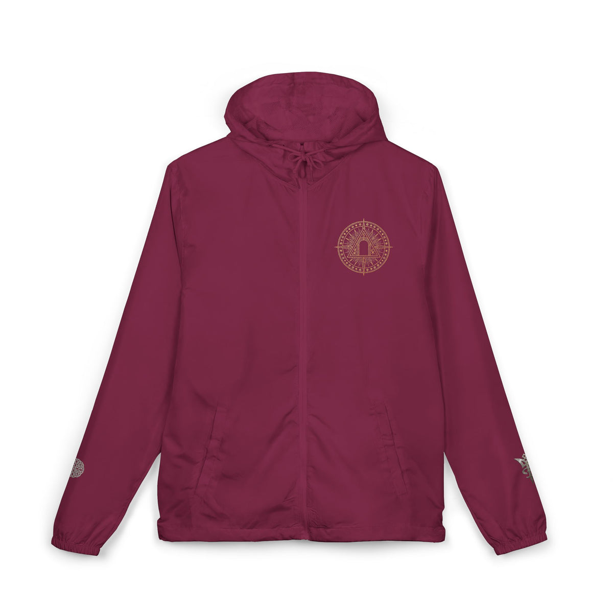 Crest Sigil full-zip hooded windbreaker jacket by Arcana Forge – product image 6 of 20